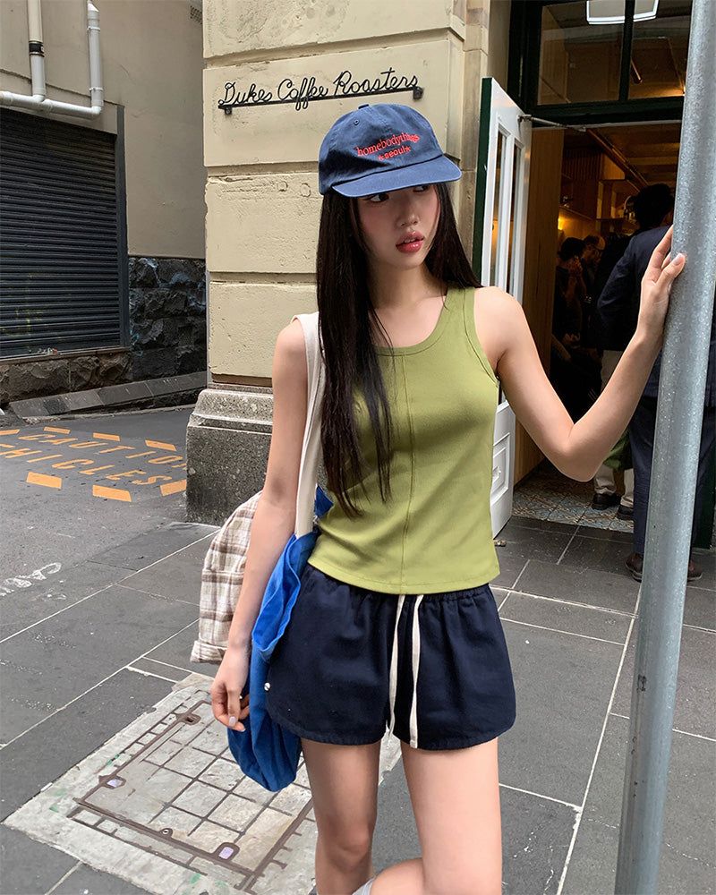 BEIDELLI（ベイデリー）の「[ORIGINAL] Petit Cutout Ribbed Sleeveless（Tops）」
