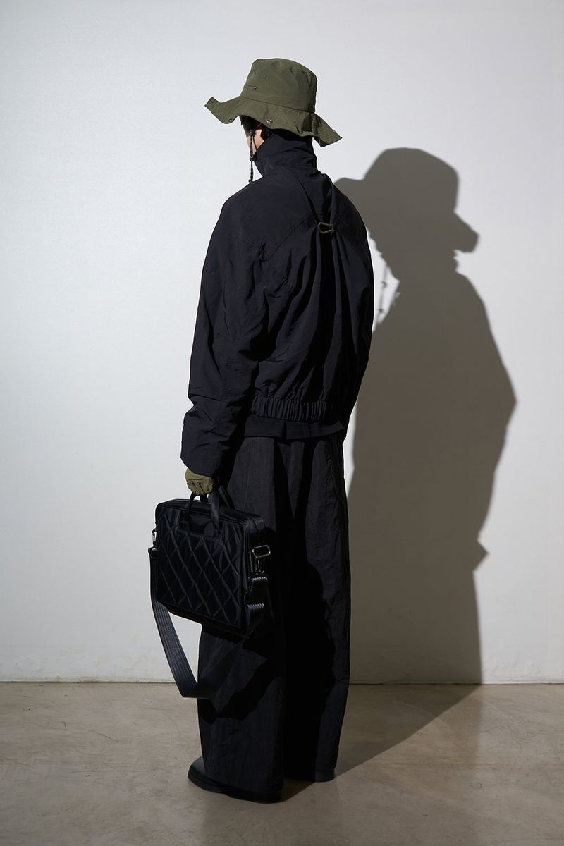 Nylon Quilted Briefcase