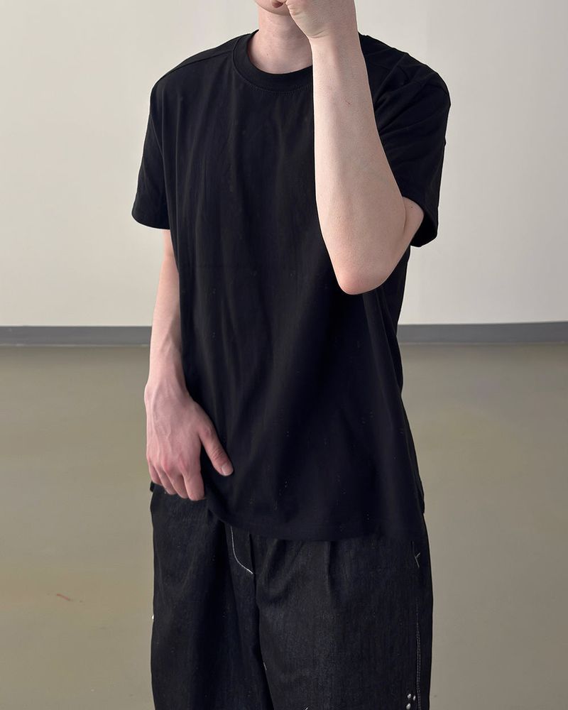 Nick Line Layered Short Sleeve T-Shirt
