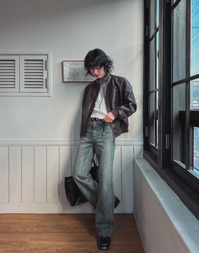 Ito Two Way Crack Leather Jacket