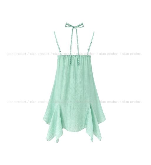 Moi Beads Halter Lace One Piece