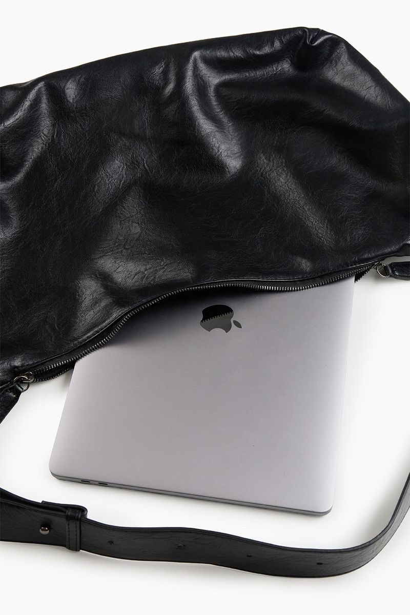 Bold cross hobo bag