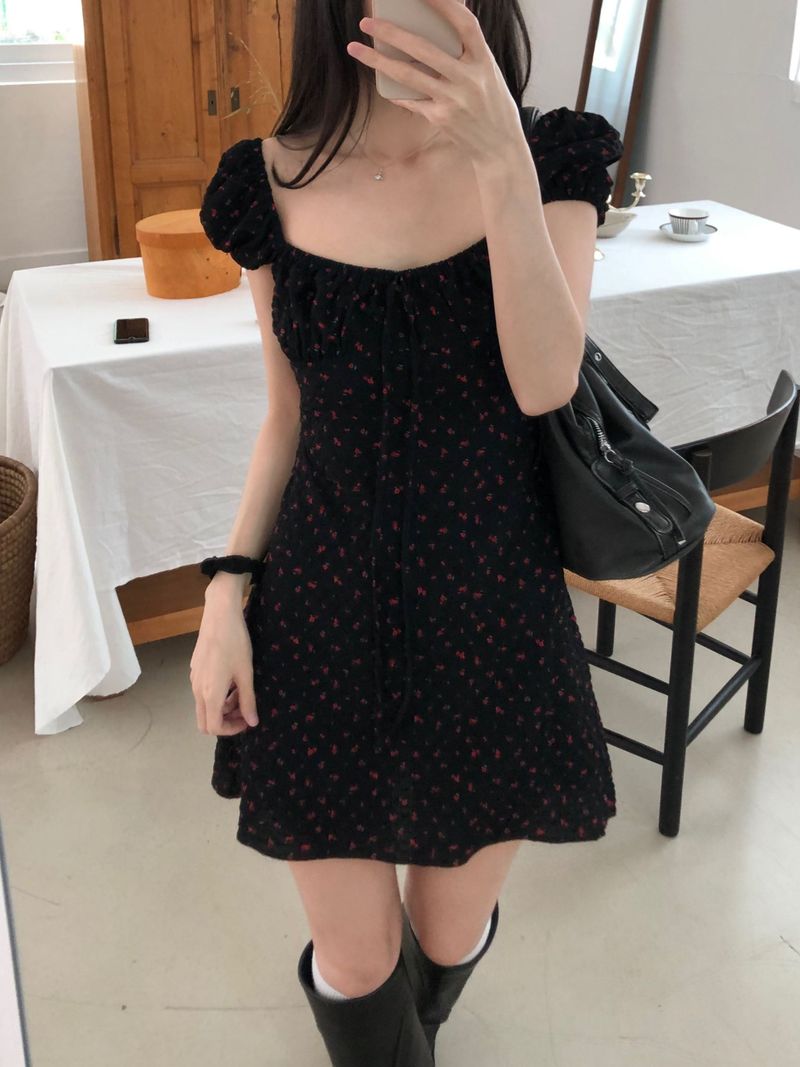 Dear Flower Mini Dress (2 colors)