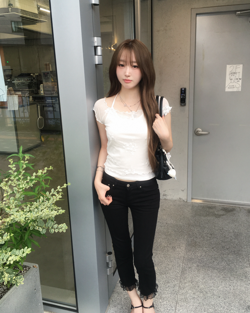 Flower layered T