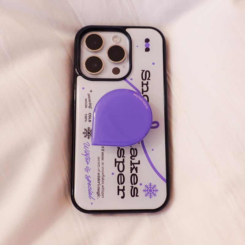 【MADE】Snow epoxy phone case(2 colors)