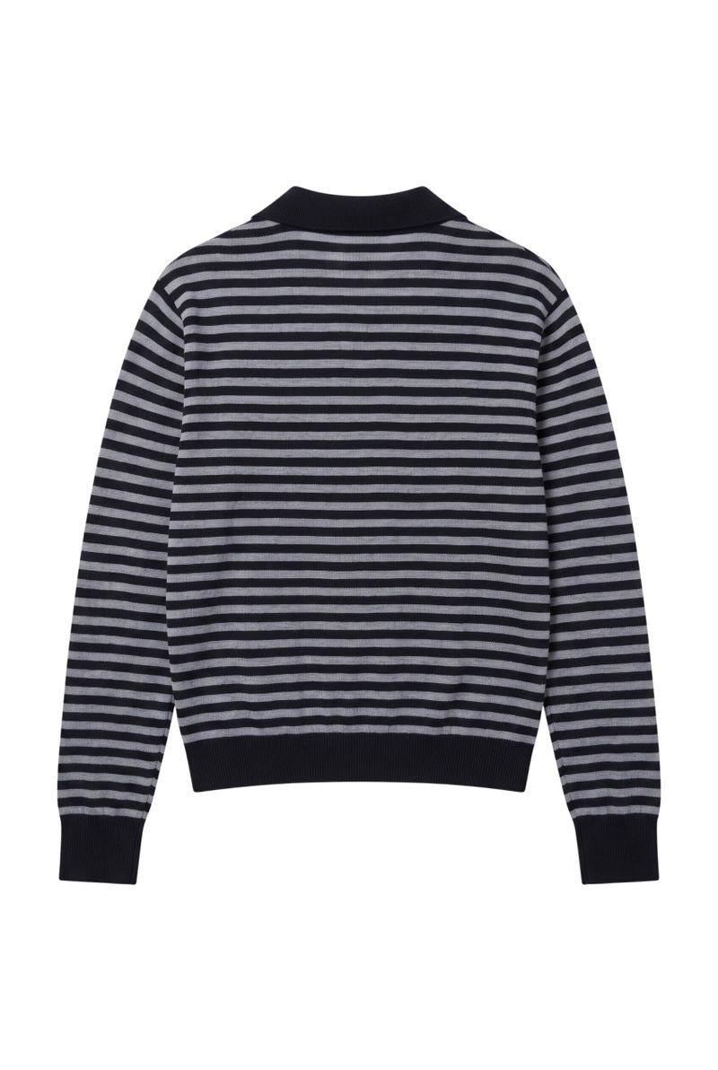 Rams Stripe Collar Knit