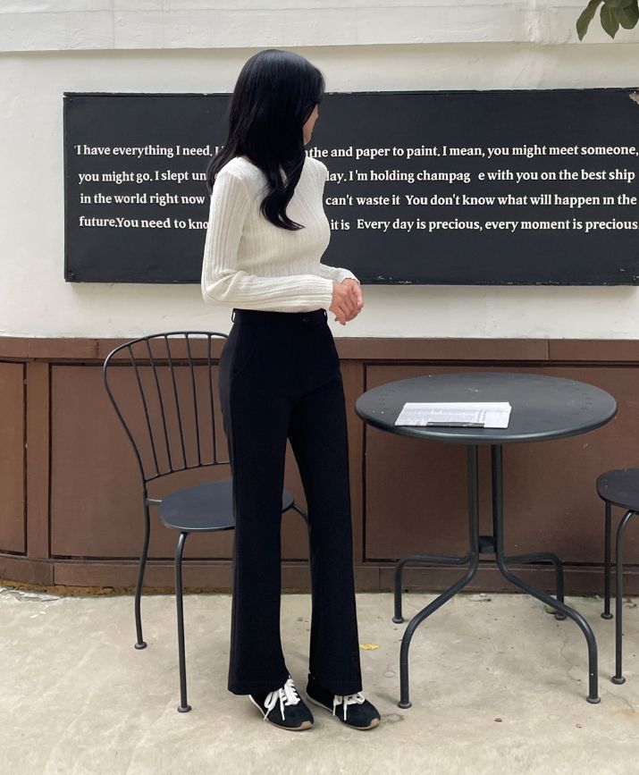 Masen Banding Span Bootcut Slacks