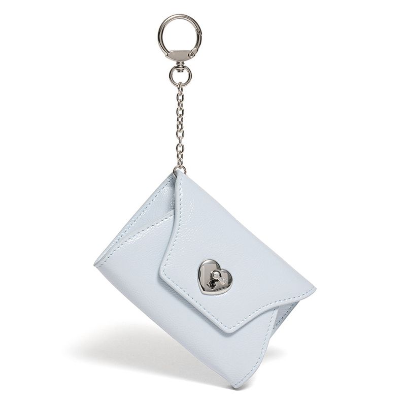 LE MASQUE（ルマスク）の「Heart Lock Keyring Multi Pouch Card Wallet Skyblue（Smartphone Accessories）」