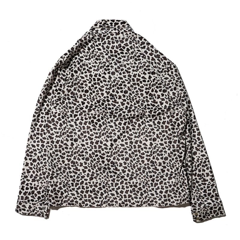 leopard zip-up jacket