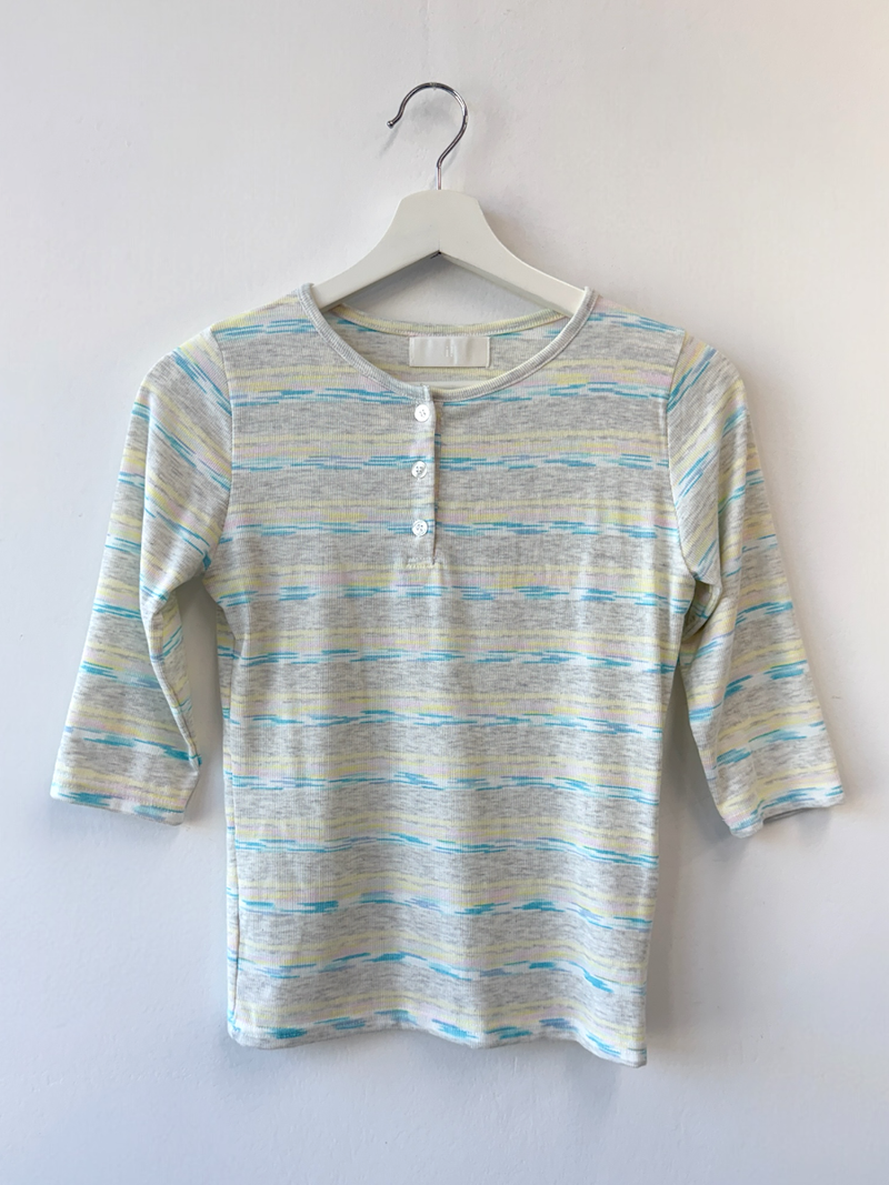 pattern henly neck T
