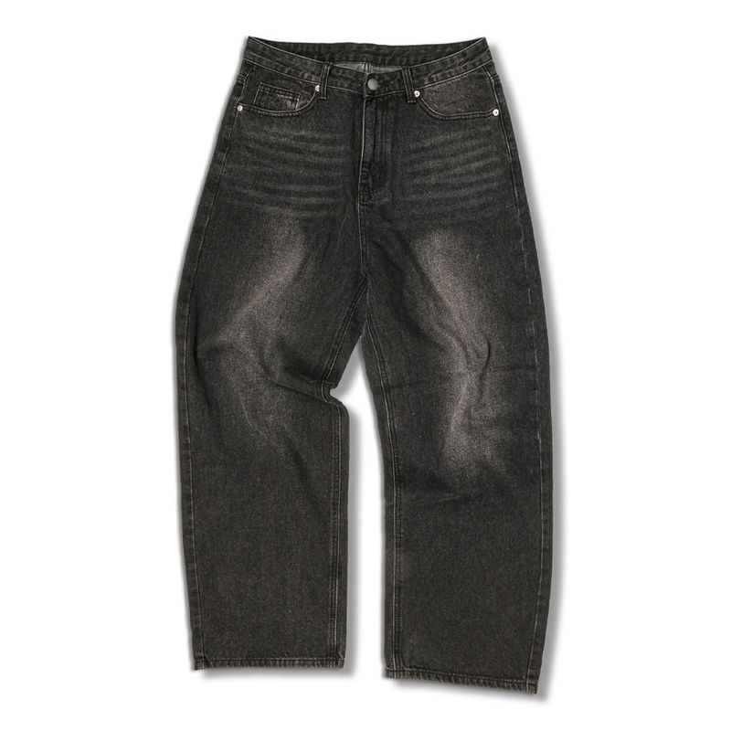 Usual Back Pocket Denim Pants - 2COLOR