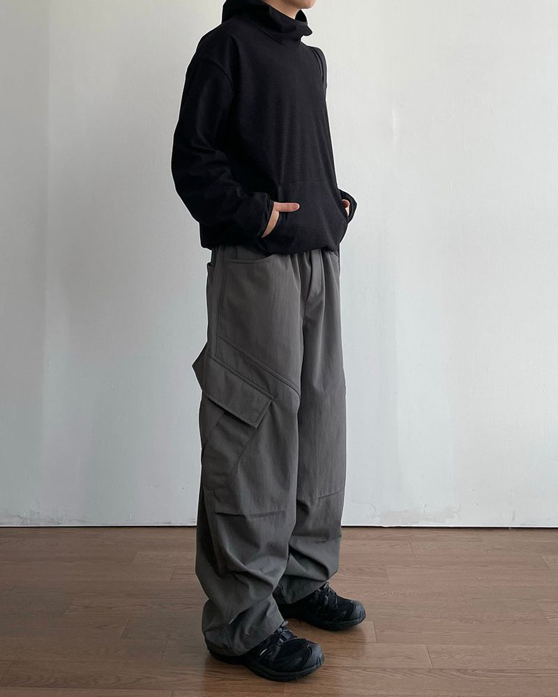 Winter Nylon Cargo Pants