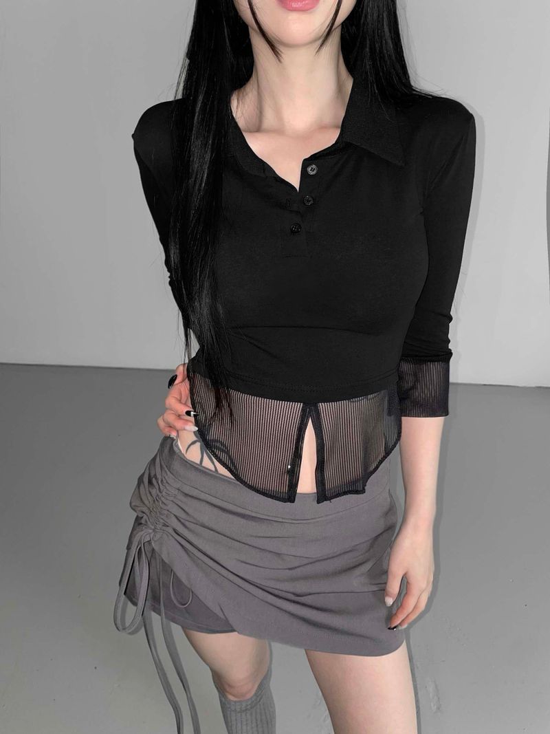shirring formal skirts(2 color)