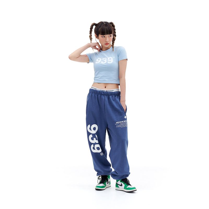 939 LOGO CROP TOP (SKY BLUE)