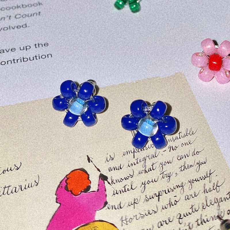 Love or not（ラブオアノット）の「[MADE]Fairy Blue Flower Beads Earing（Accessories）」