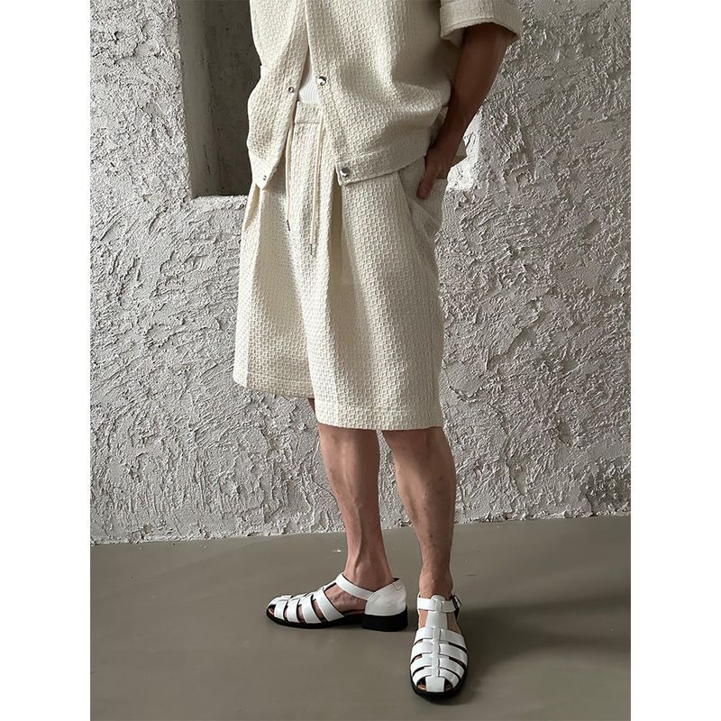 [SET UP]  Tweed half pants (3color)