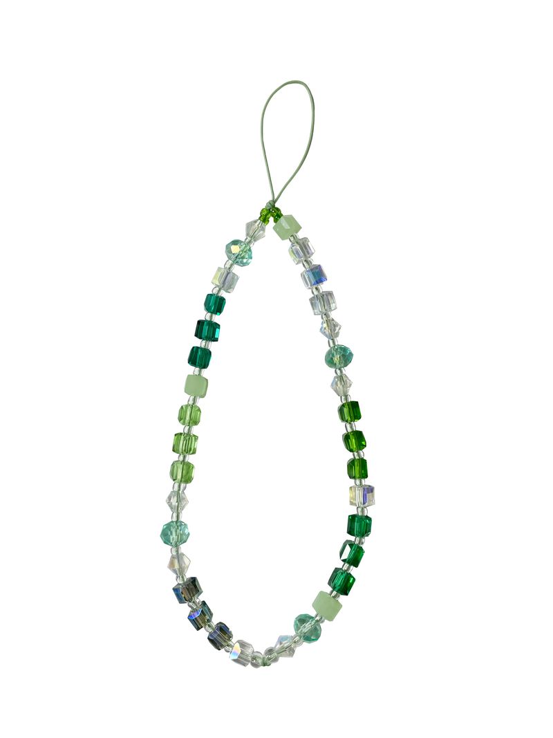 NATURE Green Crystal Phone Strap