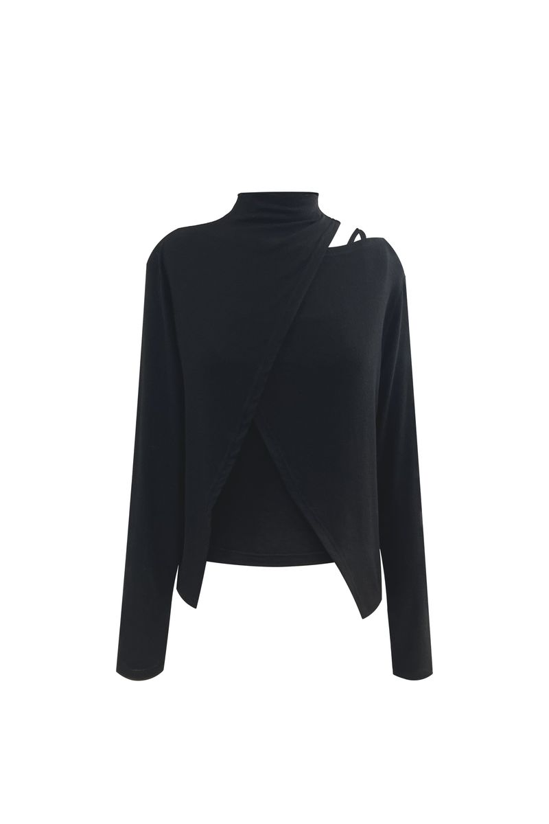 ARE WOOL LONG SLEEVE SET / BLACK