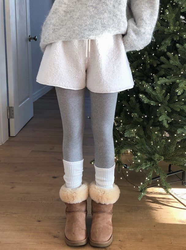 Fluffy Boa Fleece Shorts (3color)
