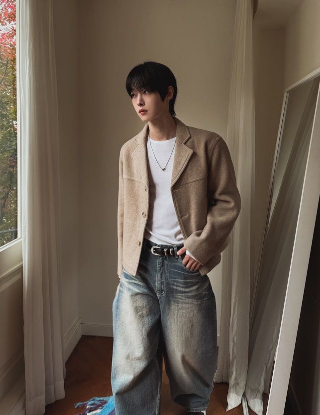 Kenny Wool Crop Blazer