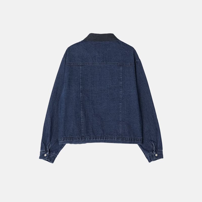 Moss Color Denim Jacket (2color)
