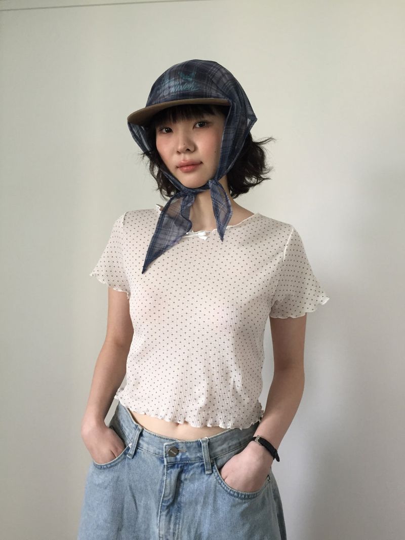 DUGGY（ダギー）の「シアー プラッド チェック スカーフ (3color)（ファッション小物）」