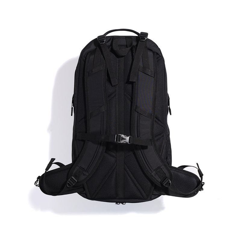NYLON ZIP SQ BACKPACK (BLACK)