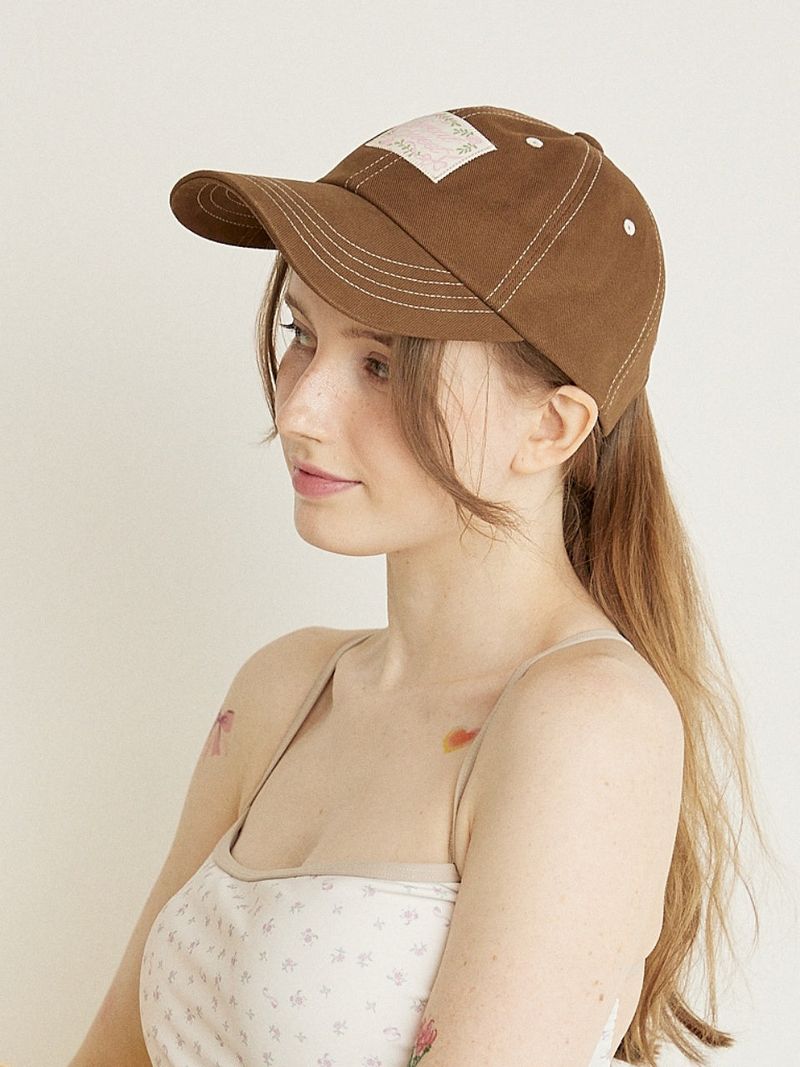 sweatsweet(スウェットスイート)の「NOT COVER LOVELY BALL CAP - BROWN(Hats)」