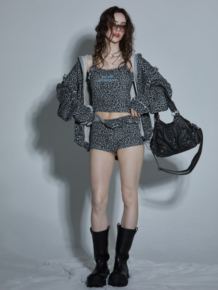 GATELESS（ゲートレス）の「LEOPARD HOOD（Tops）」