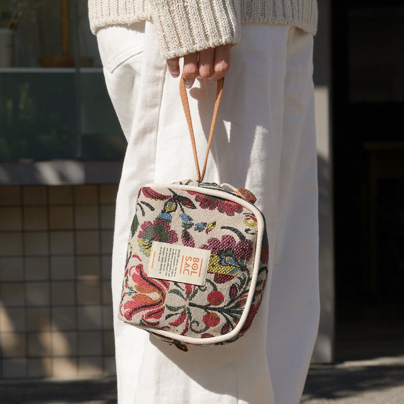 antique handy pouch_beige