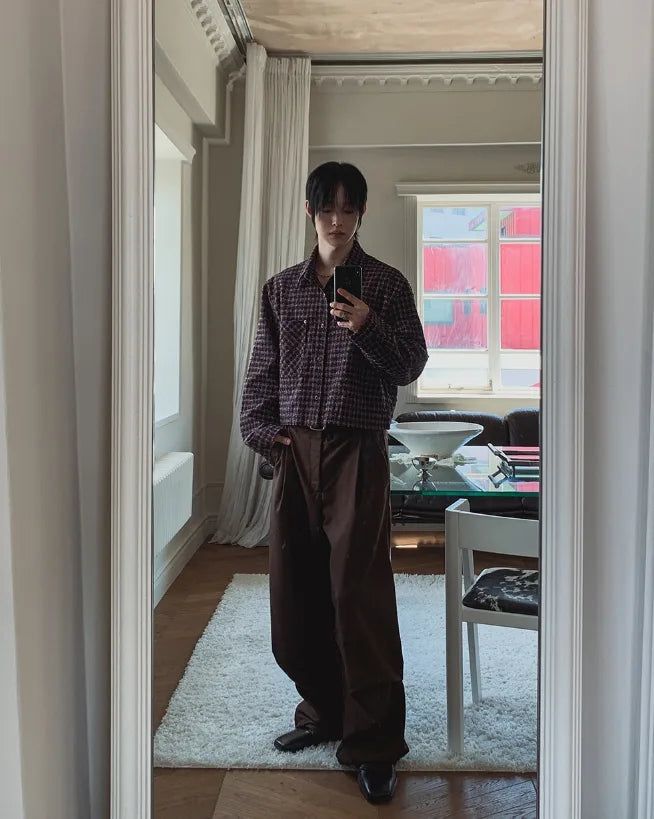 Noven Dart Pintuck Wide Slacks