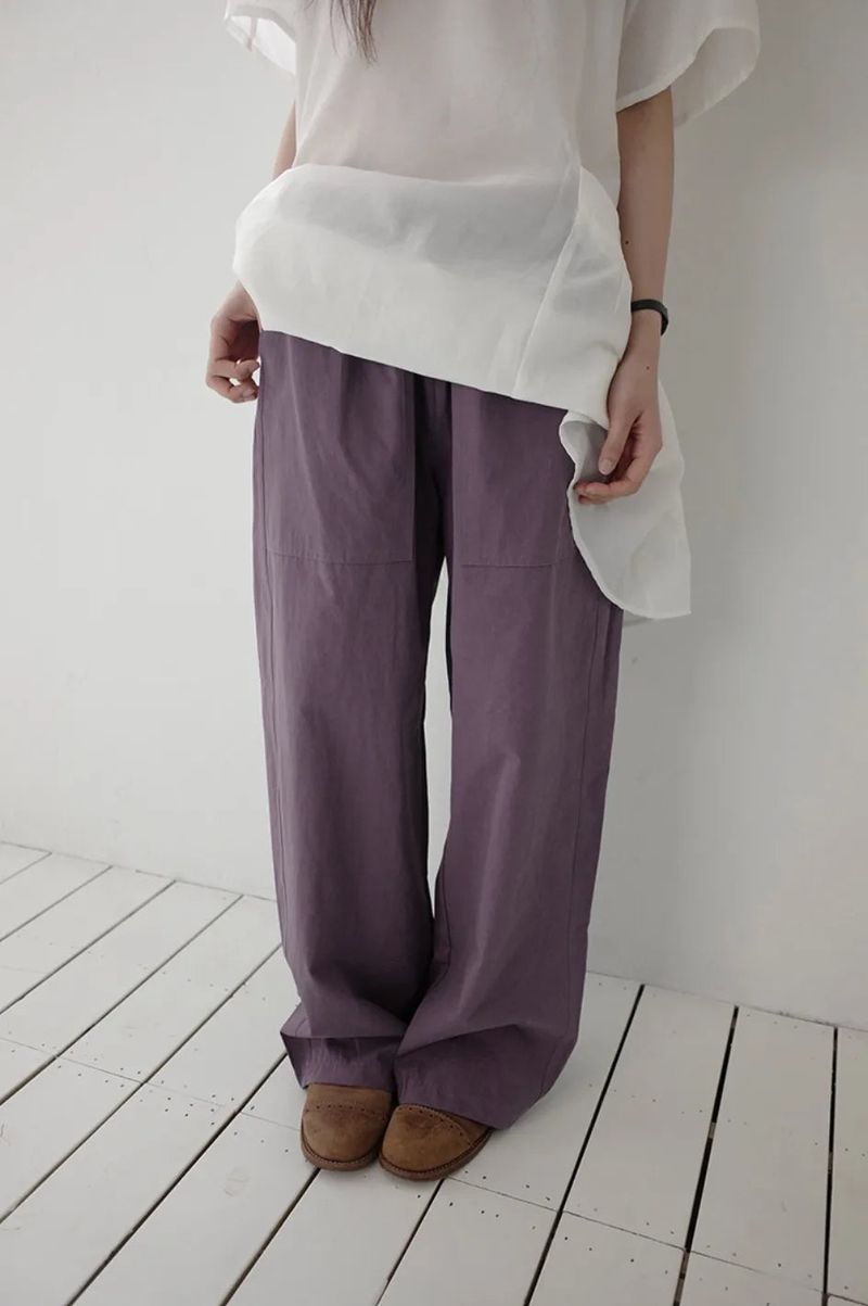 mute cotton pants (3c)