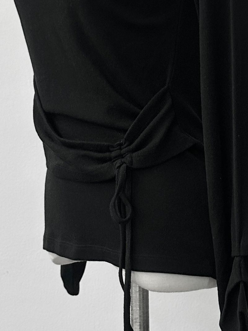 slim wrap shirring strap T (2color)