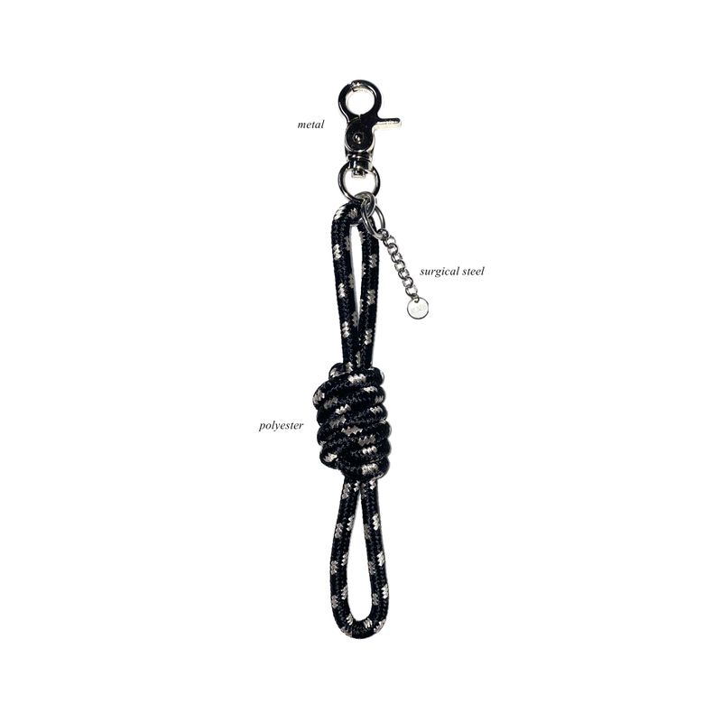 rope keyring (black)