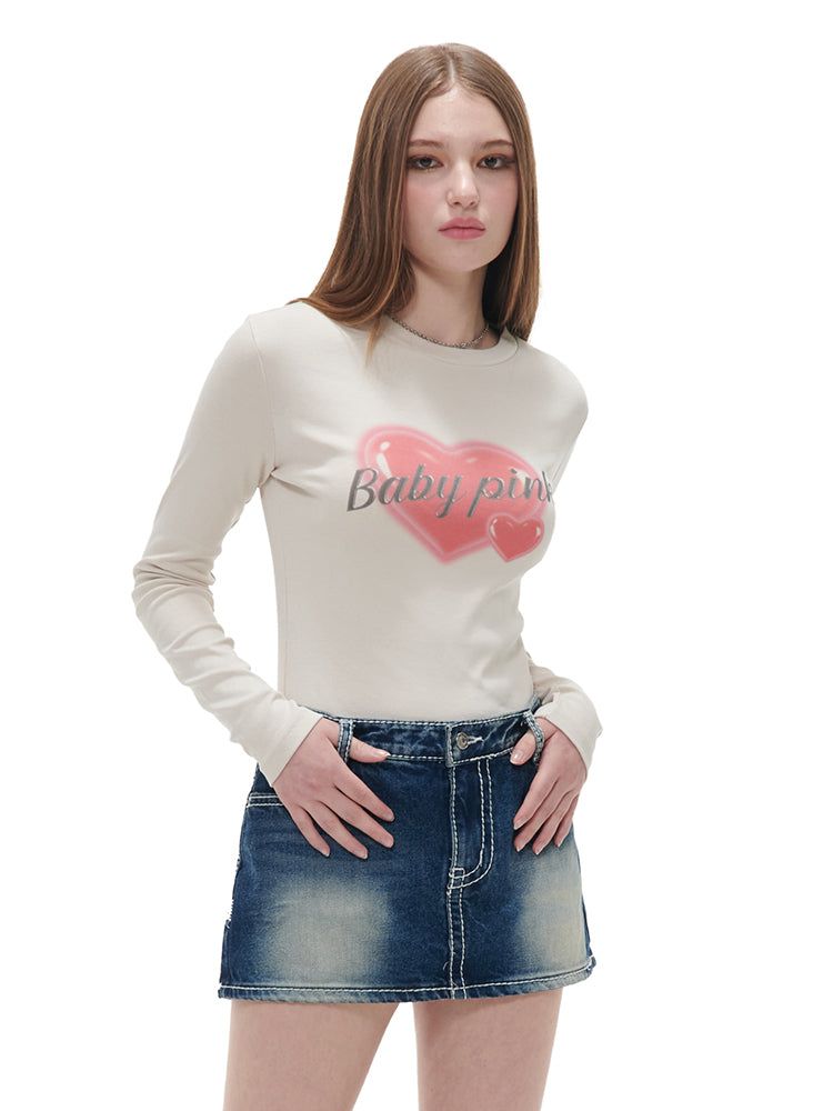GATELESS（ゲートレス）の「STITCH SKIRT-DARK BLUE（Skirts）」