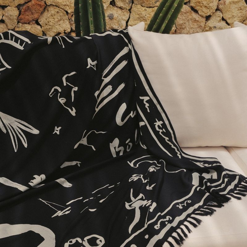 [Eco blanket] Mallorca - Black