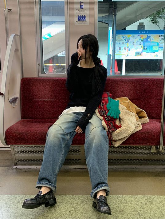 BIAS WIDE JEANS (2C)