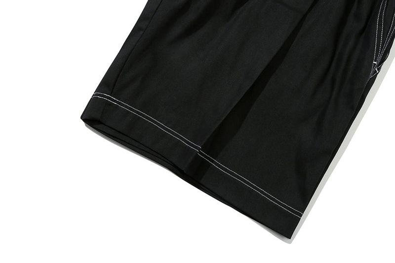 DOUBLE STRING HALF PANTS_BLACK