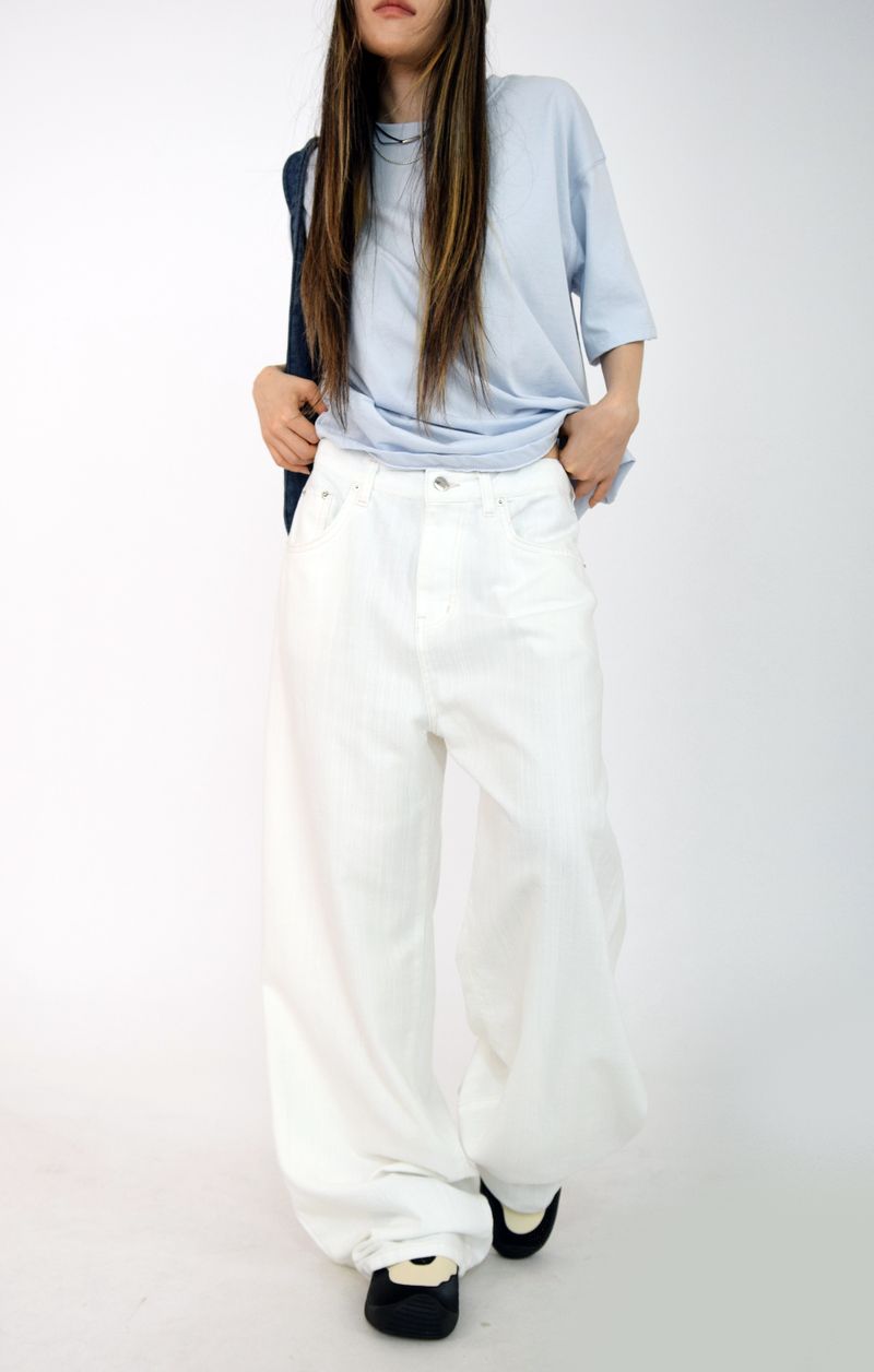 white natural pants