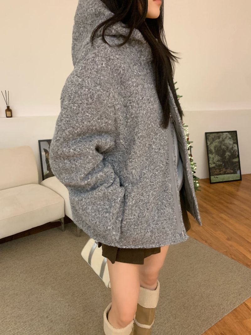[UNISEX] from Mix Hood Coat Jacket