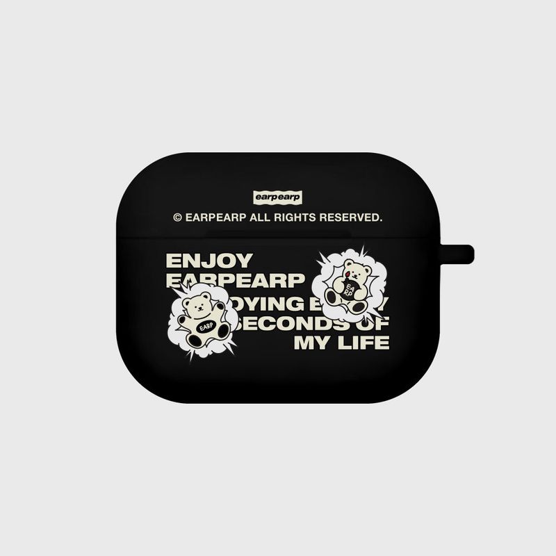 EARPEARP(アプアプ)の「BOMB BABA-BLACK(AIR PODS PRO-COLOR JELLY)(Hats)」