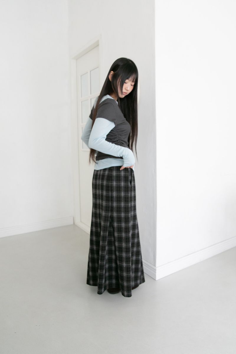 tencel color layered top(4colors)
