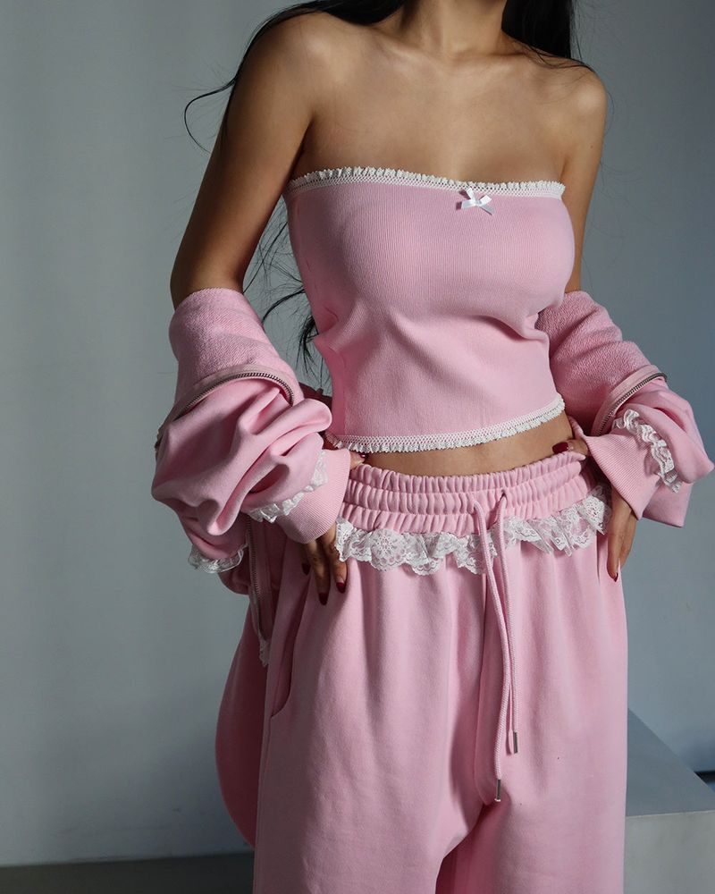 Delight-J（ディライトジェイ）の「Levit Ribbon Lace Tube Top（Tops）」