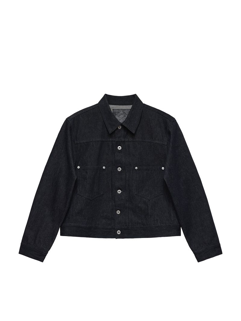 6CRAYON(シックスクレヨン)の「6CRAYON 11.3oz Indigo Blue Non-Fade Short Denim Jacket(Jackets/Outerwear)」