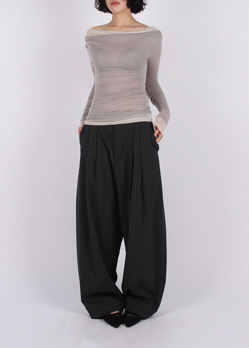 PIN STRIPE BALLOON SLACKS