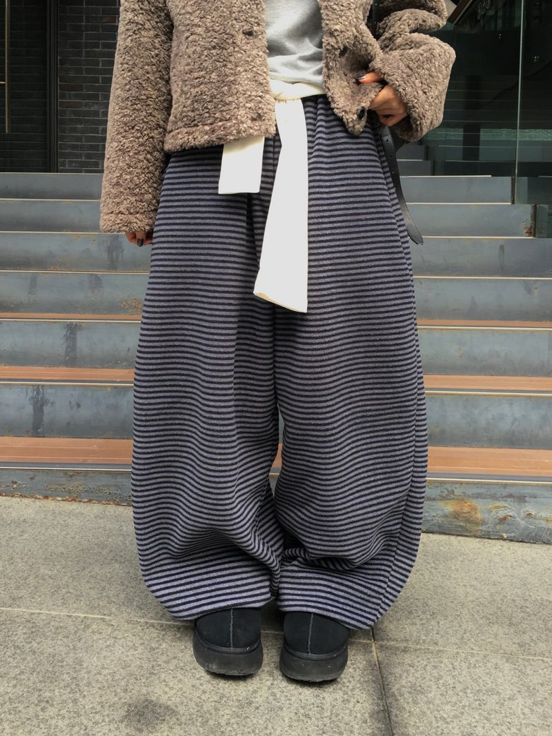 [Ritcore MADE] Striped Fleece Pants (3c)