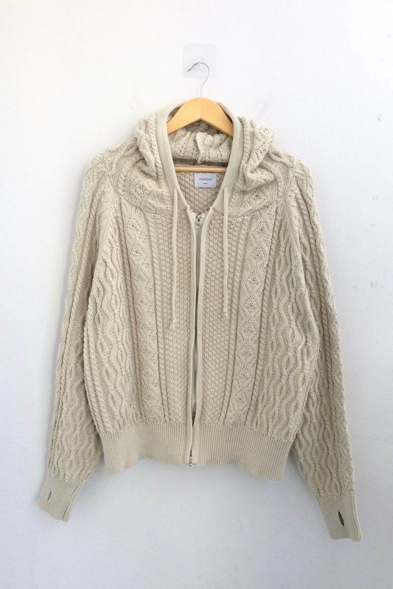 Two Way Cozy Textured Knit Hood