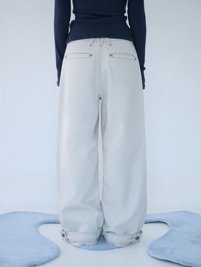 BELTED POCKET COTTON PT SAND RAW