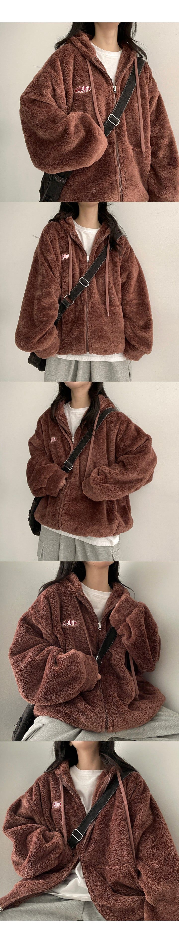 Radon Big Patch to Way Wool Hoodie Zip-Up