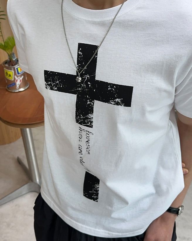Rohef Cross short-sleeve tee